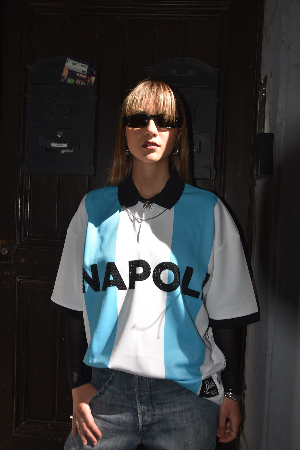 polo jersey NA blu