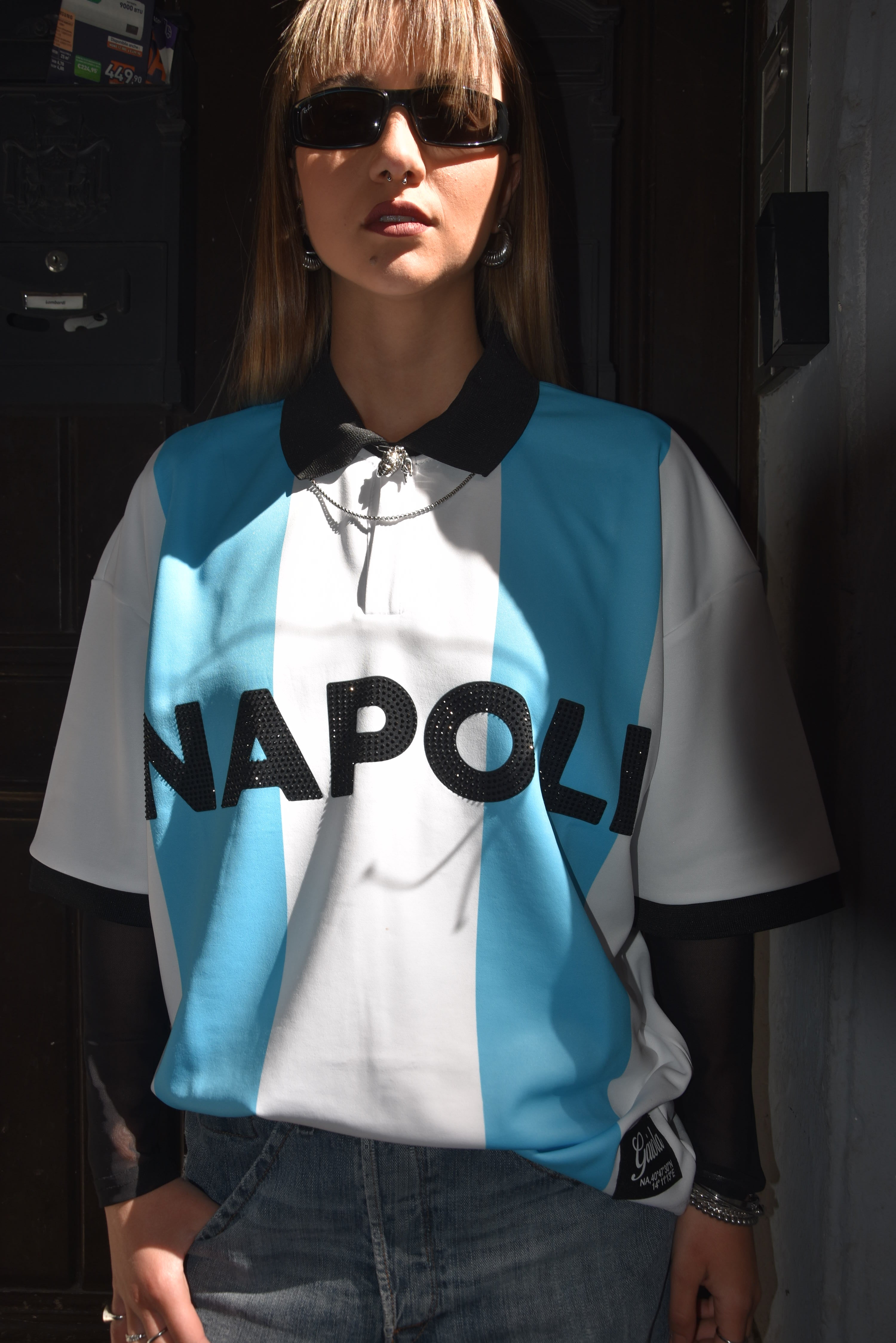 polo jersey NA blu