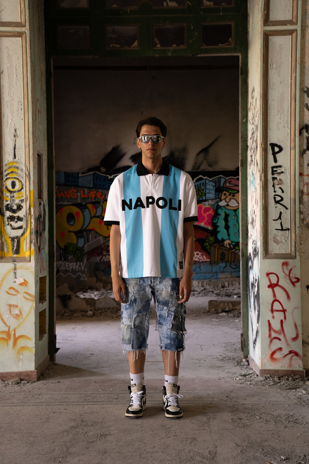 polo jersey NA blu