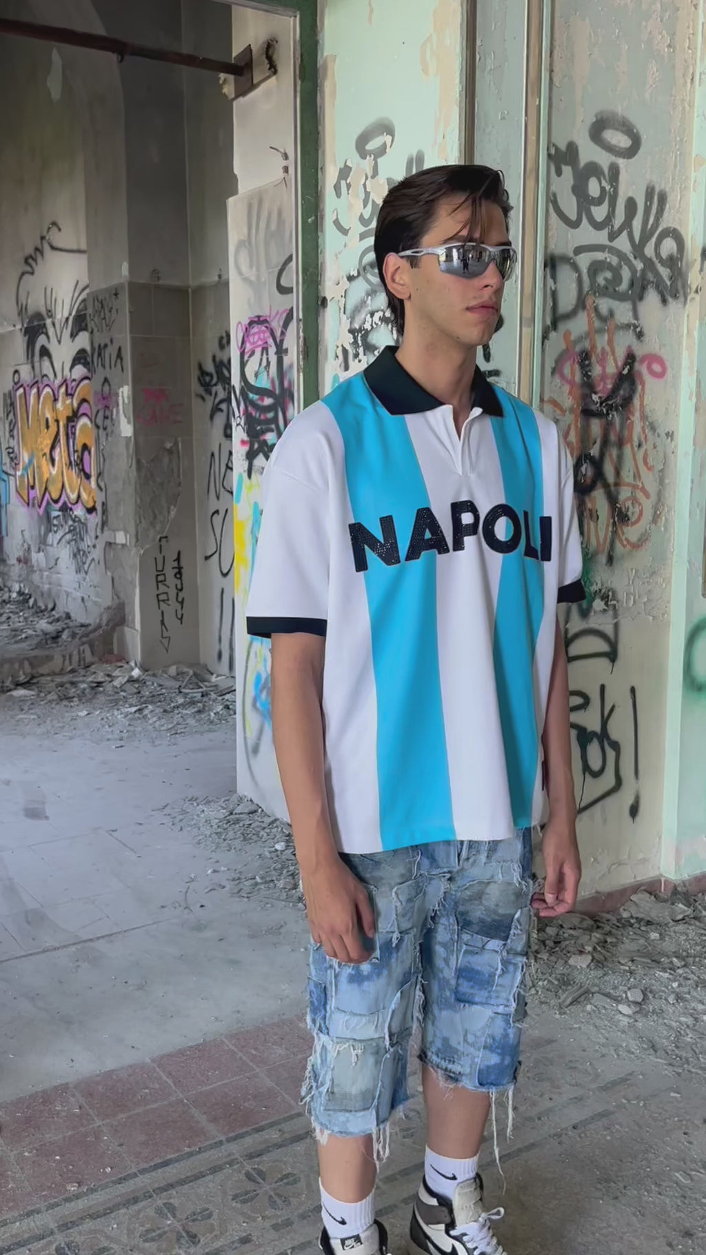 polo jersey NA blu
